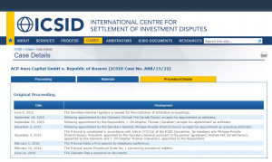 kosovo icsid arbitration