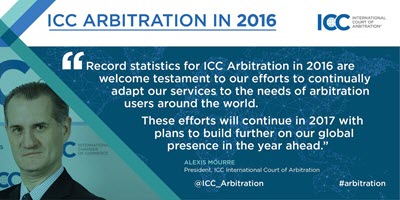 Number of Arbitration Cases in 2016