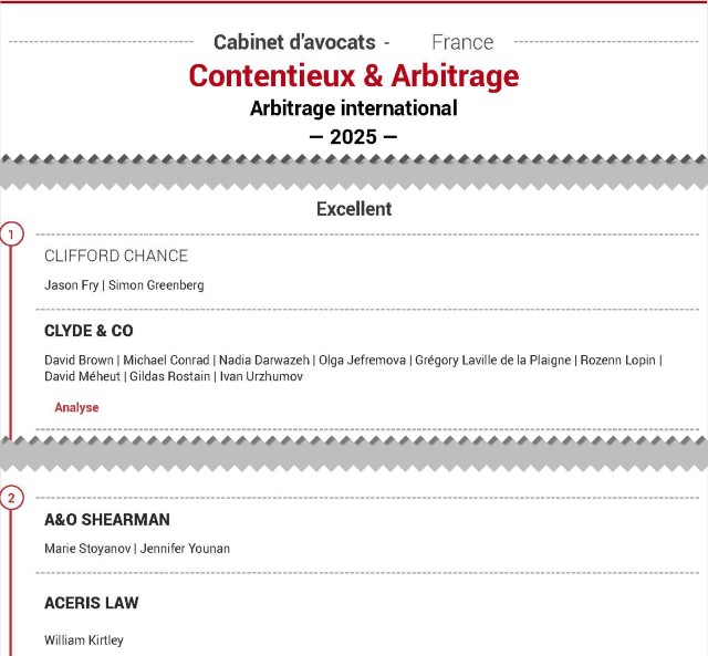 Best Law Firms Arbitration 2025